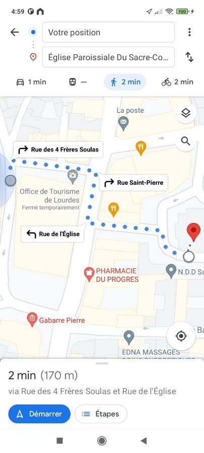 Hotel Du Commerce Et De Navarre ลูร์ด ภายนอก รูปภาพ